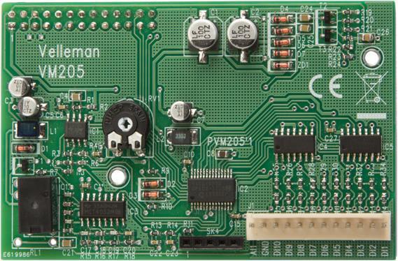 Produktbild Velleman Oscilloscope and Logic Analyzer Shield for Raspberry Pi (Erweiterung)