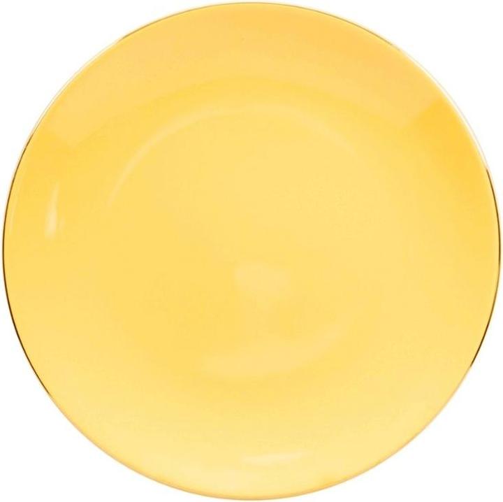 Image du produit Kadastar Assiette à hors-d'oeuvre jaune fleuri, Ø 21 cm (1 x)