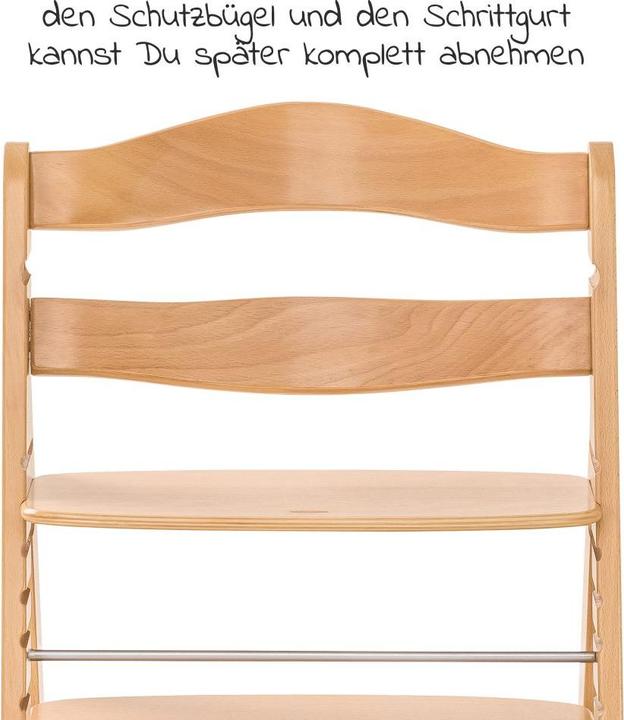 Produktbild Hauck Hochstühle Hochstuhl Alpha Natur - im Sparset inkl. Holz-Essbrett (Hochstuhl)