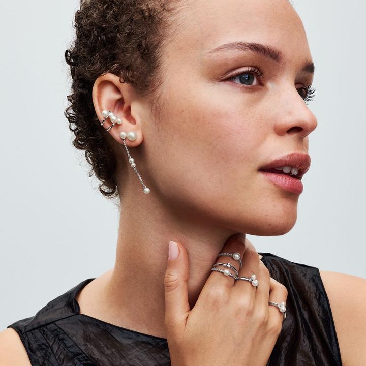 Immagine prodotto Pandora Anello con perle d'acqua dolce trattate in duo (56, 925 Argento)