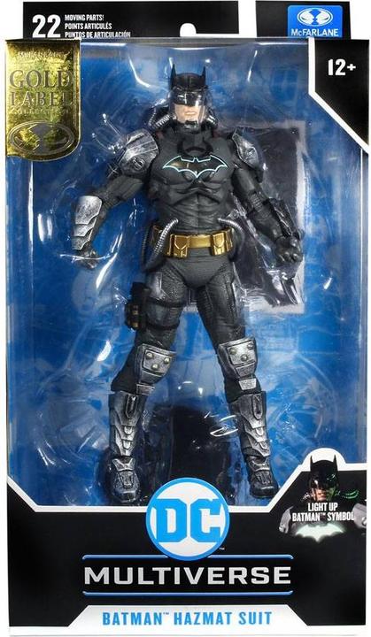 Actual product image McFarlane AF DC Multiverse : Batman Hazmat Suit Light Up Symbol 18 cm
