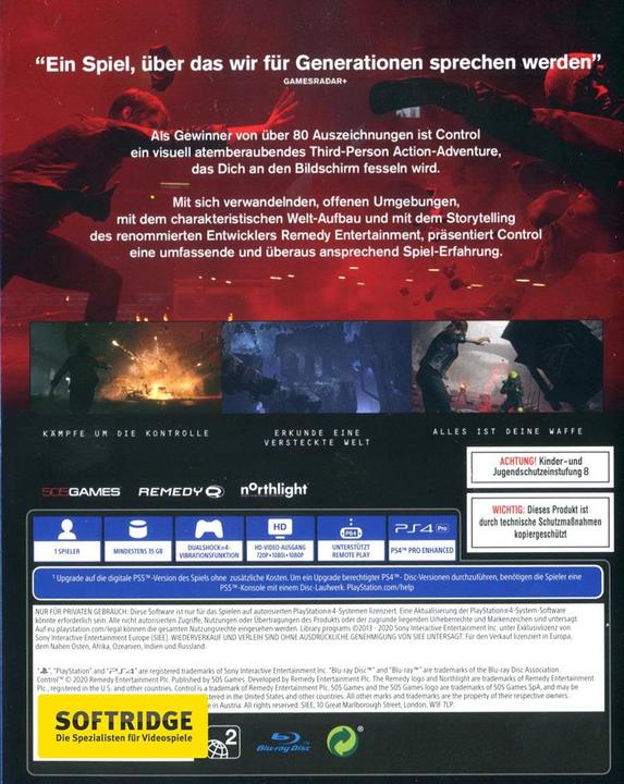 Productafbeelding 505 Games Controle - Ultieme Editie (PS4, PS5, DE)