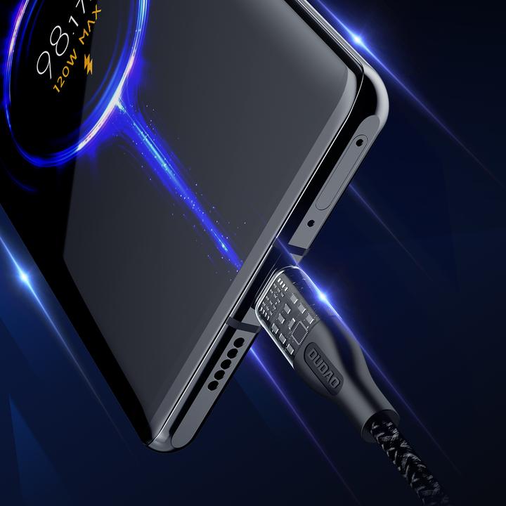 Produktbild Dudao Fast charging cable 120W 1m USB-C - USB-C L22C - gray (1 m, USB 2.0, 120 W)