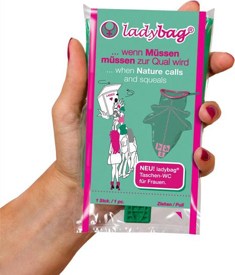 Actual product image Roadbag Pocket toilet for men for single use 46 g light (Hygiene product)