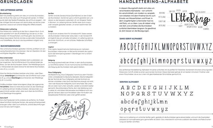 Produktbild Handlettering Alphabete Watercolor – Das Übungsheft (Deutsch, Martina Johanna Janssen, 2019)