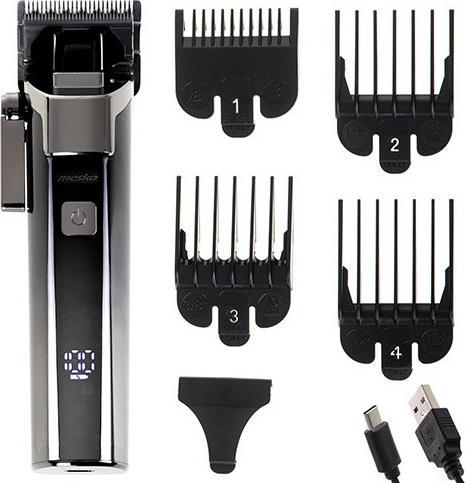Actual product image Mesko | Hair Clipper with LED Display | MS 2842 | Cordless | Number of length steps 8 | Grey