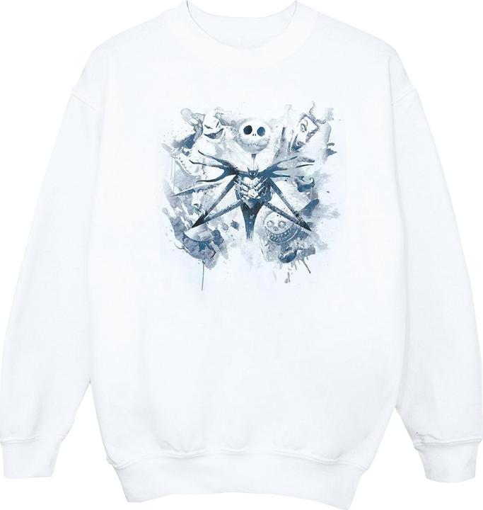 Disney Nightmare Before Christmas Paint Spray Carers Sweatshirt (S)