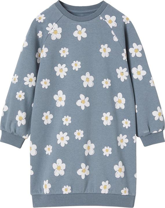 Produktbild Vertbaudet Mädchen Sweatkleid mit Blumen (128)