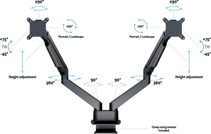 Actual product image Multibrackets M Deskmount (Table, 32")