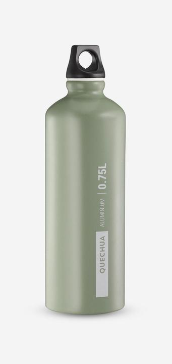 Quechua Trinkflasche Alu Schraubverschluss Wandern - 0,75 L (0.75 l)