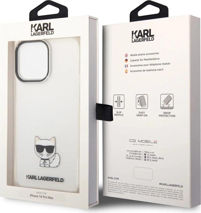 Produktbild Karl Lagerfeld iPhone 14 Pro Max Choupette Logo Case (Apple iPhone 14 Pro Max)