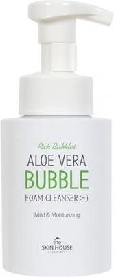 Actual product image The Skin House Aloe Vera Bubble Foam Cleanser 300ml Soothes and Moisturizes Rough Skin (Foam, 300 ml)