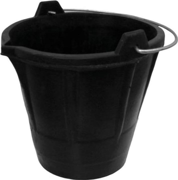 Image du produit Velleman - Seau De Maçon - 12 L - Caoutchouc - Avec Bec Verseur