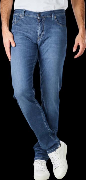 Produktbild Alberto Super Stretch Light Tencel Pipe Jeans Slim Fit Navy