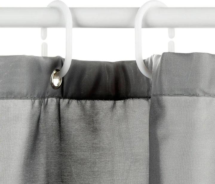 Actual product image Atmosphera Shower curtain - Polyester - Grey (180 x 200 cm)