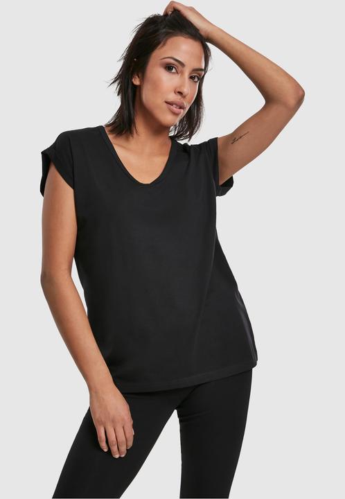 Produktbild Urban Classics Ladies Round V-Neck Extended Shoulder Tee (M)
