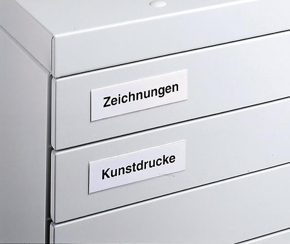 Produktbild C+P Zeichnungsschrank, DIN A1, 5 Schubladen, Höhe 420 mm, schwarzgrau / lichtgrau