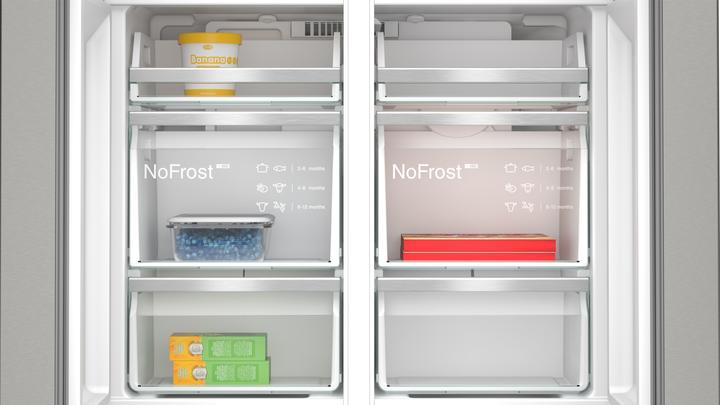 Actual product image Siemens iQ700, Kühl-Gefrier-Kombination, mehrtürig, 183 x 90.5 cm, Edelstahl antiFingerprint, KF96DPPEA (574 l)