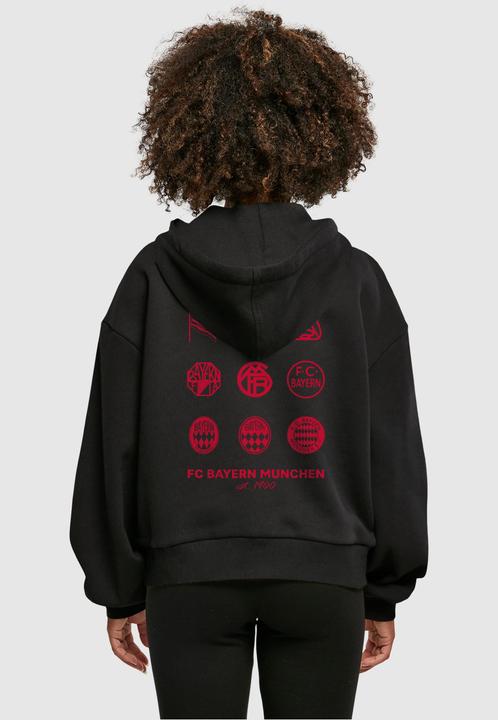 Immagine prodotto FC Bayern München Felpa con cappuccio donna Logo History Red Organic - 116531 (L)