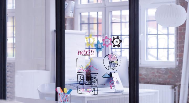 Produktbild Edding Glasboard Marker Set (Weiss, Gelb, Pink, Hellblau, 3 mm, 4 x)