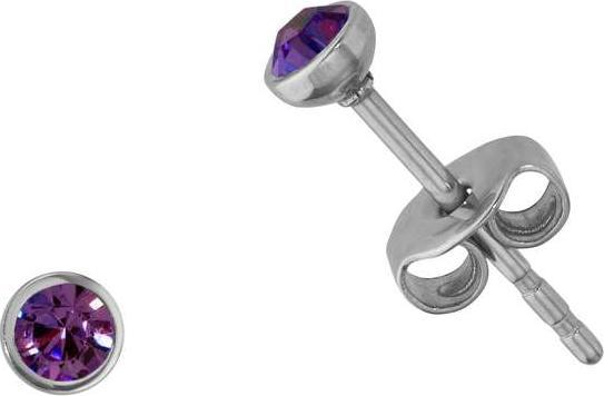 Bijouteria Ohrstecker (Edelstahl, Kristall, PVC)