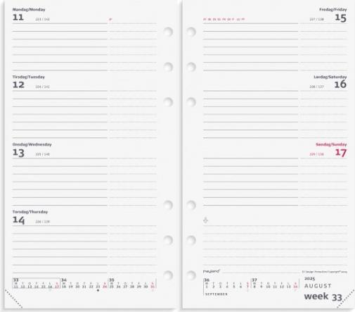 Actual product image Mayland-Burde System PP International ugekalender tvrf. REFILL 2025