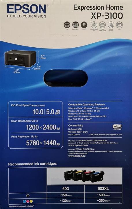 Produktbild Epson XP-3100 Home (Tintenpatrone, Farbe)