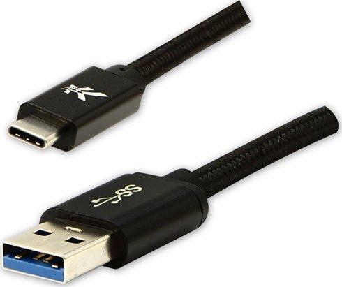 Image du produit Logo Câble USB A - USB-C 1 m noir (1 m, USB 3.2 Gen 1)