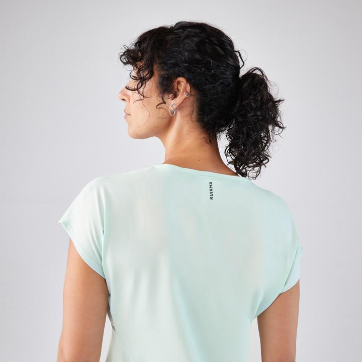 Image du produit Artengo T-shirt tennis col rond dry femme - TTS DRY F Vert Clair (XS)