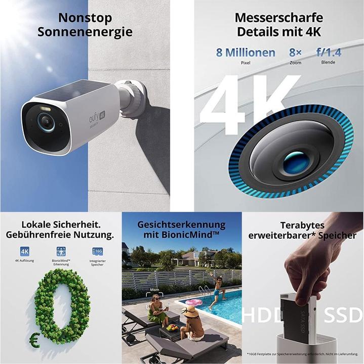 Produktbild eufy S330 eufyCam 4K (eufyCam 3) (3840 x 2160 Pixels)