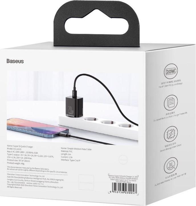 Produktbild Baseus Super Si Set Quick Charger (20 W)