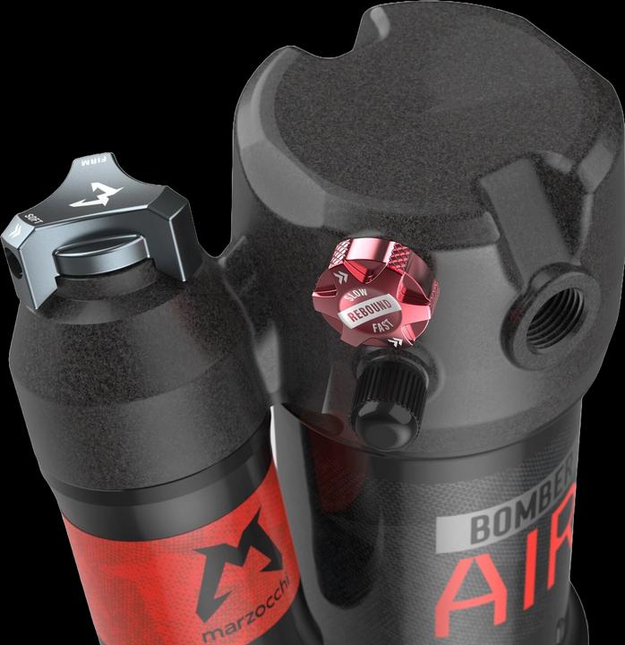 Actual product image Marzocchi Bomber Air A Sweep-Adj Trunnion Evol LV AM (185 mm, 52.50 mm)