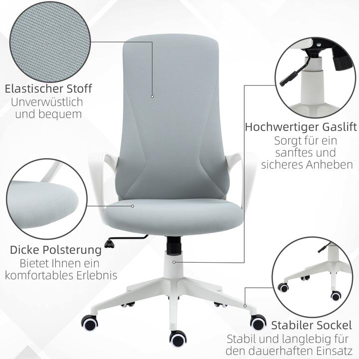Produktbild Vinsetto Bürostuhl mit Wippfunktion