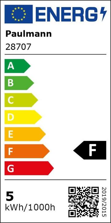 Energie-Label Paulmann Kerze gedrehtes Glas Vintage (E14, 4.70 W, 450 lm, 1 x, F)