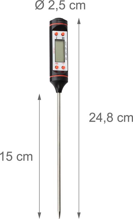 Actual product image Relaxdays Kitchen thermometer