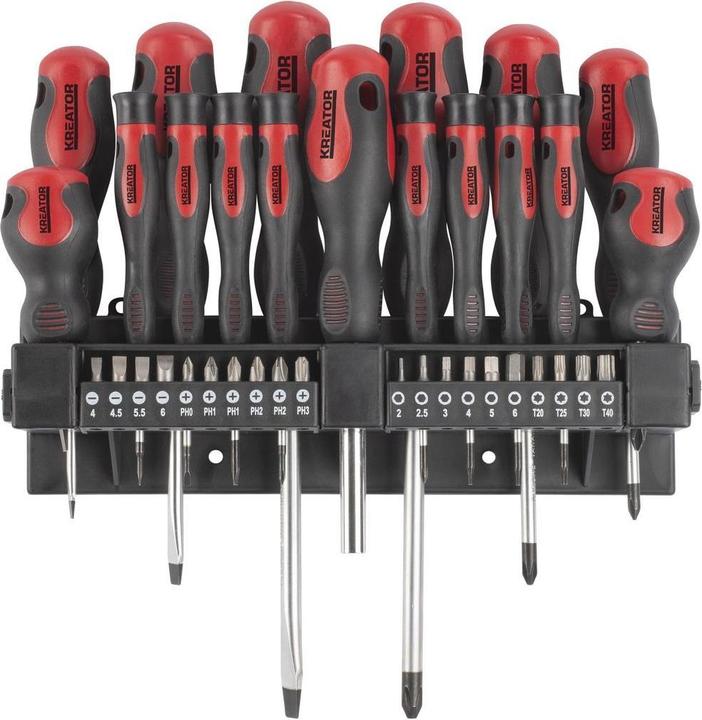 Actual product image Kreator Screwdriver set 37 pcs.