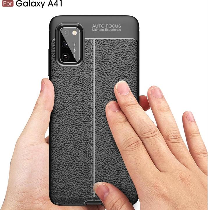 Produktbild Screenguard Samsung Galaxy A41 Hülle Leather Design TPU Cover (Samsung Galaxy A41)