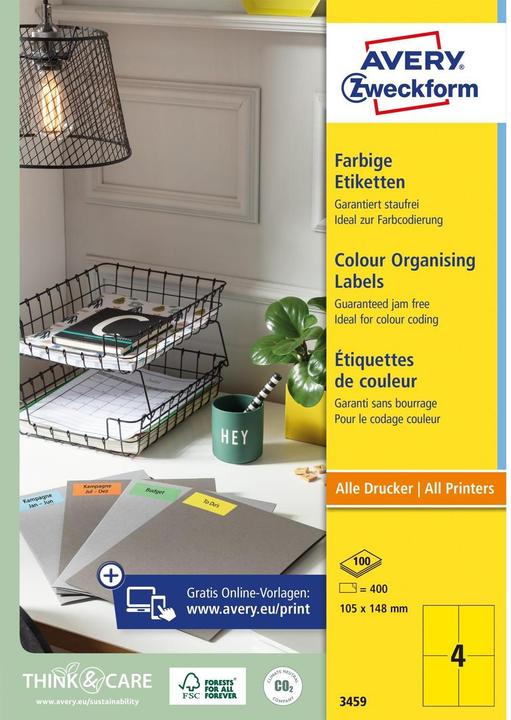 Actual product image Avery Farbige labels