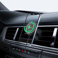Actual product image Forever car holder for air vent MACH-300 magnetic with wireless charging black Qi2 15W