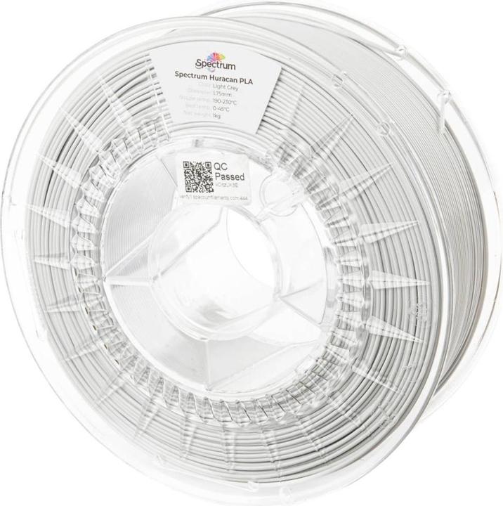 Actual product image Filament Huracan PLA LIGHT GREY 1.75 mm 1kg RAL 7035 (PLA, 1.75 mm, 1000 g, Grey)
