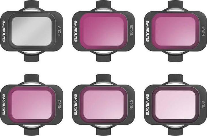 Sunnylife Set of 6 filters MCUV, ND8/16/34/64/128 for DJI Avata 2 (Drohnen Filter, DJI Avata 2)