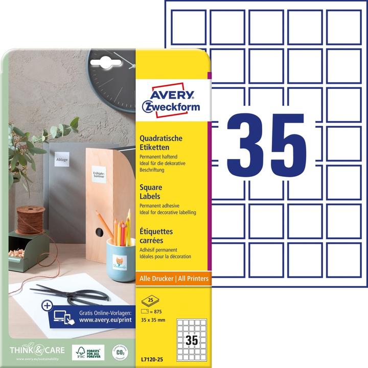Actual product image Avery QR Code labels