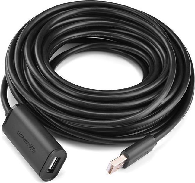 Produktbild Ugreen US121 USB 2.0 Extension Cable Active 5m - Black (5 m, USB 2.0)