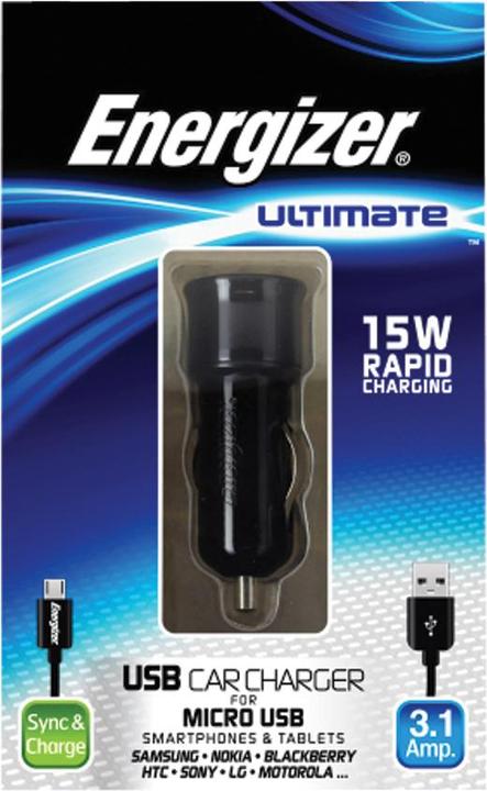 Immagine prodotto Energizer Ultimate Micro USB car charger 2 USB 3A