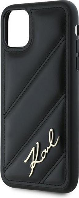Produktbild Karl Lagerfeld KLHCN61PQDSMGK iPhone 11 / Xr 6.1" czarny/black hardcase Diagonal Quilted Script (Apple iPhone 11)