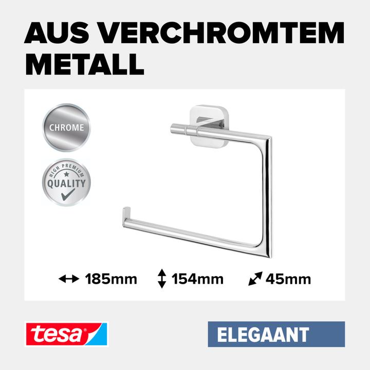 Produktbild tesa ELEGAANT Handtuchring inkl. Klebelösung ohne Bohren