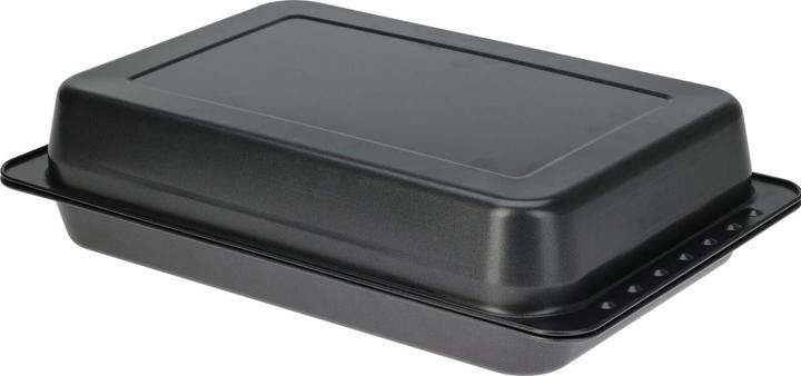 Excellent Houseware Auflaufform mit Deckel, rechteckig, Metall, 52 x 26 cm