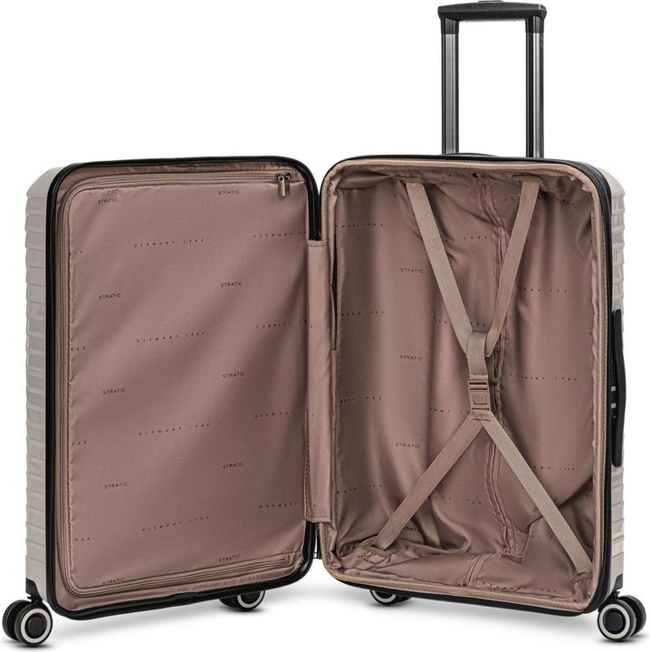 Actual product image Stratic Shine 4-wheel trolley 65 cm with expansion fold (69 l, M (50 - 90l))