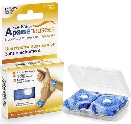 Immagine prodotto Sea-Band Sea Band, fascia per agopressione contro la nausea per bambini, blu, 2 pezzi