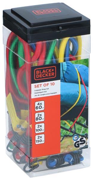 Actual product image Black & Decker Luggage strap set 10pcs (Additional padding)